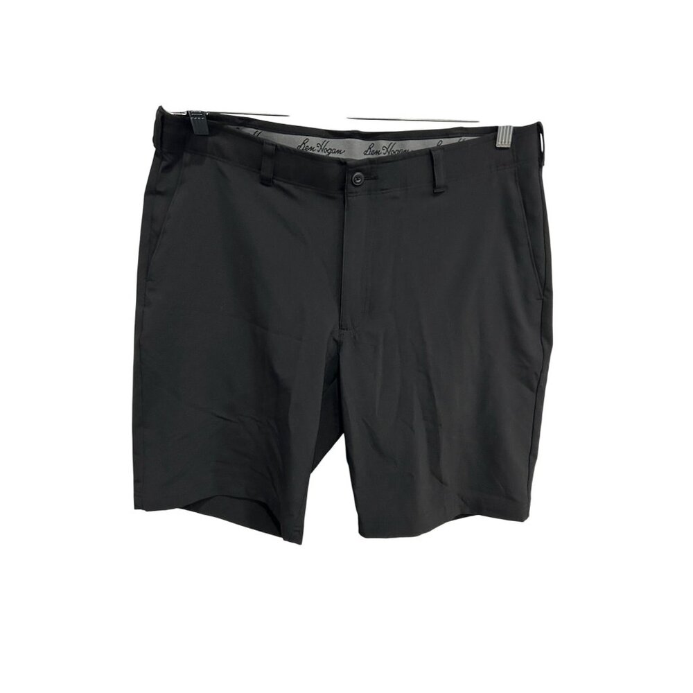 Ben Hogan Mens Black Dress Shorts Size 36 Stretch Fabric Pockets